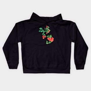 Lingonberry - a delicious harbinger of autumn Kids Hoodie